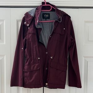 YMI Deep Red Zip-Up Jacket